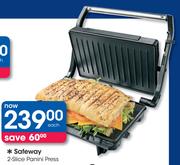 Safeway 2-Slice Panini Press-Each