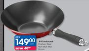 Kambrook 26Cm Carbon Steel Non-Stick Wok