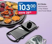 Clicks Microwave Chip Maker And Food Slicer-Per Set