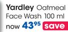 Yardley Oatmeal Face Wash-100Ml