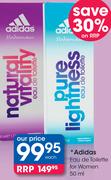 Adidas Eau De Toilette For Women-50Ml Each