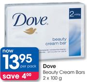 Dove Beauty Cream Bars-2x100G Per Pack