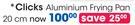 Clicks 20cm Aluminium Frying Pan-Each