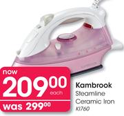 Kambrook Steamline Ceramic Iron-K1760 Each
