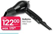 BaByliss Mini Dryer-S186A Each