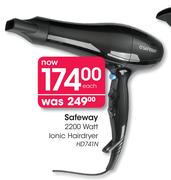 Safeway 2200 Watt Ionic Hairdryer-HD741N Each