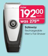 Safeway Rechargeable Men's Foil Shaver Each