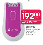 Safeway Rechargeable Women's Epilator Each
