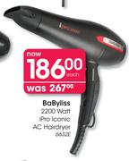 BaByliss 2200 Watt iPro Iconic AC Hairdryer-6632E Each