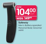 Safeway Men's Battery-Operated Personal Body Groomer-S4095 Each
