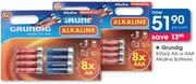 Grundig 8 Pack AA Or AAA Alkaline Batteries-Per Pack