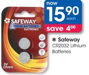 Safeway CR2032 Lithium Batteries-Each