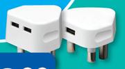 Sway 3 Pin Plug Cell USB Charger