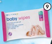 Clicks 10 Pack Baby Wipes