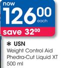 USN Weight Control Aid Phedra-Cut Liquid XT-500ml