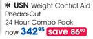 USN Weight Control Aid Phedra-Cut 24 Hour Combo Pack