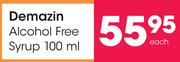 Demazin Alcohol Free Syrup-100ml