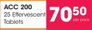 ACC 200 25 Effervescent Tablets-Per Pack