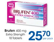 Brufen 400mg Extra Strength 10 Tablets-Per Pack