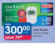 One Touch Select Simple Monitor-Each