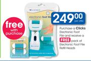 Clicks Electronic Foot File-Per Offer