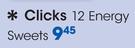 Clicks 12 Energy Sweets