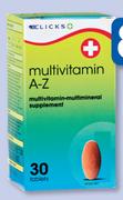 Clicks Multivitamin A-Z 30 Tablets-Per Pack