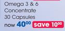 Vital Omega 3 & 6 Concentrate 30 Capsules