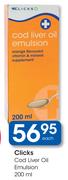 Clicks Cod Liver Oil Emulsion-200ml Each
