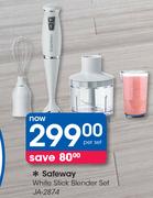 Safeway White Stick Blender Set JA-2874-Per Set
