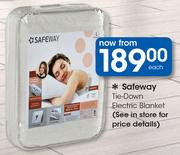 Safeway Tie Down Electric Blanket-Each