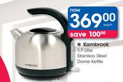 Kambrook 1.7Ltr Stainless Steel Dome Kettle