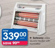 Safeway 4 Bar Quartz Heater With Humidifier