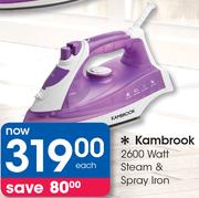 Kambrook 2600 Watt Steam & Spray Iron