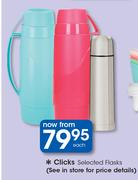Clicks Selected Flasks-Each