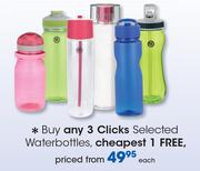 Clicks Selected Water Bottles-Each