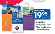 Addis Microfibre Cloths-Per Pack