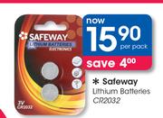 Safeway Lithium Batteries CR2032-Per Pack