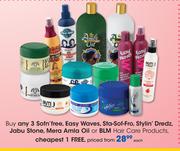 Sofn'Free,Easy Waves,Sta-Sof-Fro,Stylin Dredz,Jabu Stone,Mera Amla Oil Or BLM Hair Care Products-Eac