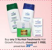 Nu-Hair Treatments Hair Growth Products-Each