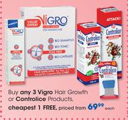 Vigro Hair Growth Or Controlice Products-Each