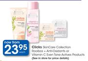 Clicks Skin Care Collection Rooibos + Anti Oxidants Or Vitamin C Even Tone Actives Products-Each