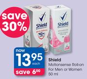Shield Motion Sense Roll On For Men Or Women-50ml Each