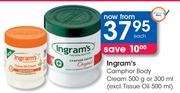 Ingram's Camphor Body Cream-500g Or 300ml(Excl.Tissue Oil-500ml)-Each