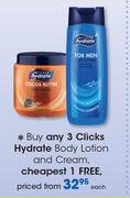 Clicks Hydrate Body Lotion & Cream-Each