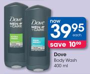 Dove Body Wash-400ml Each