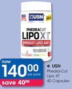 USN Phedra Cut Lipo XT 40 Capsules-Per Pack