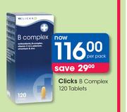 Clicks B Complex 120 Tablets-Per Pack