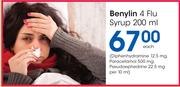 Benylin 4 Flu Syrup-200ml Each