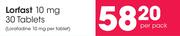 Lorfast 10mg 30 Tablets-Per Pack